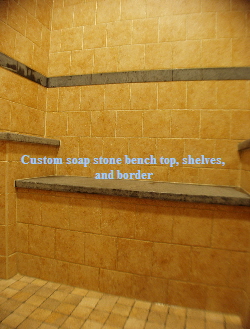 Soap Stone Shower Bench 